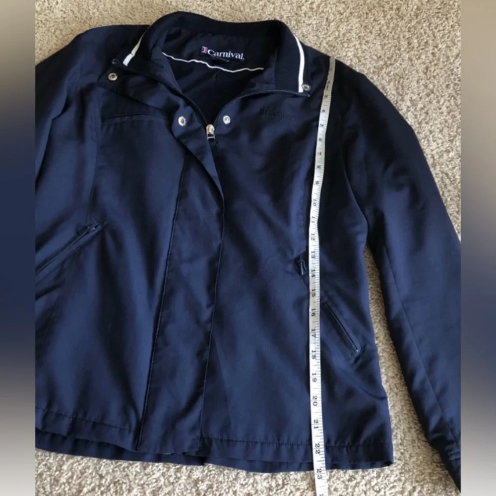Carnival men’s bomber jacket blue small